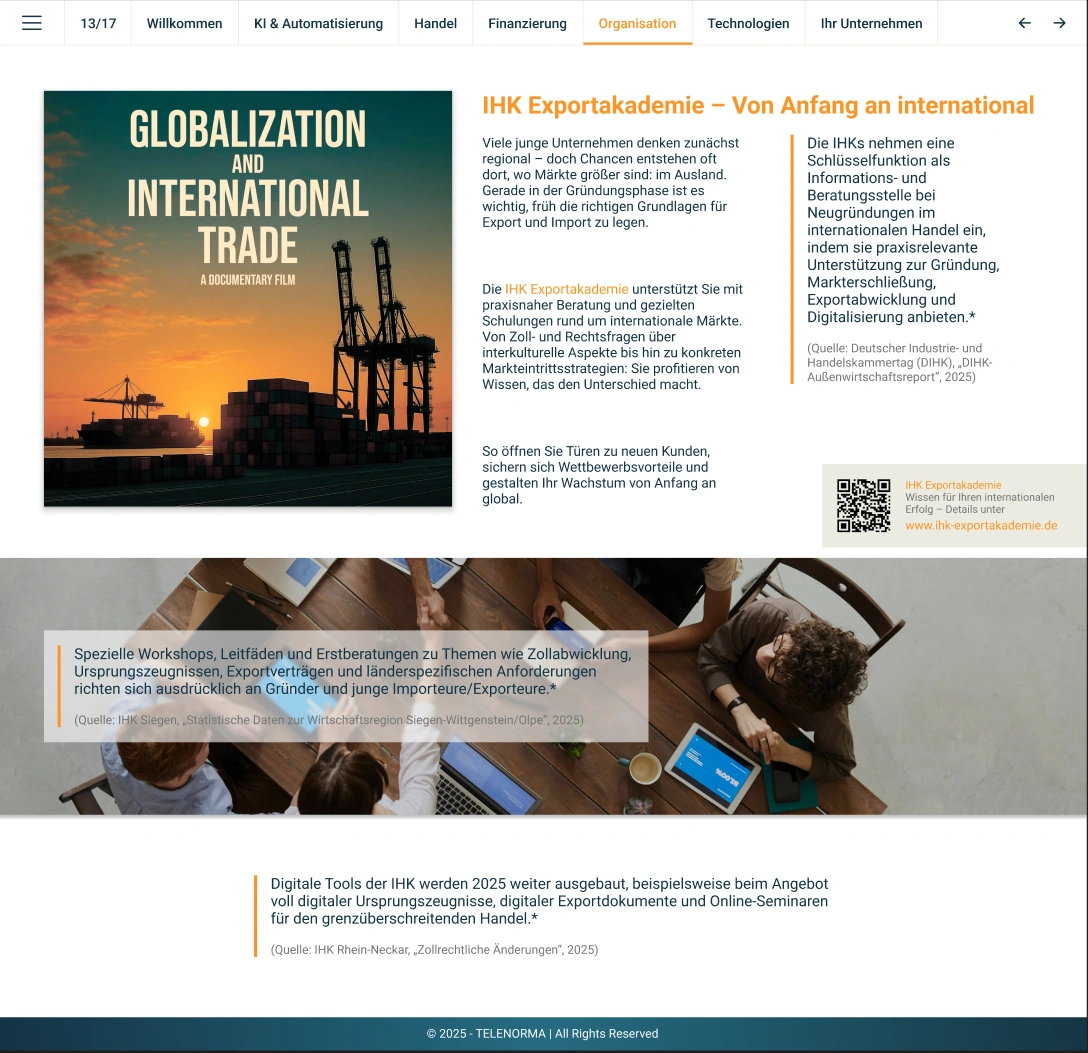 IHK Exportakademie – Von Anfang an international