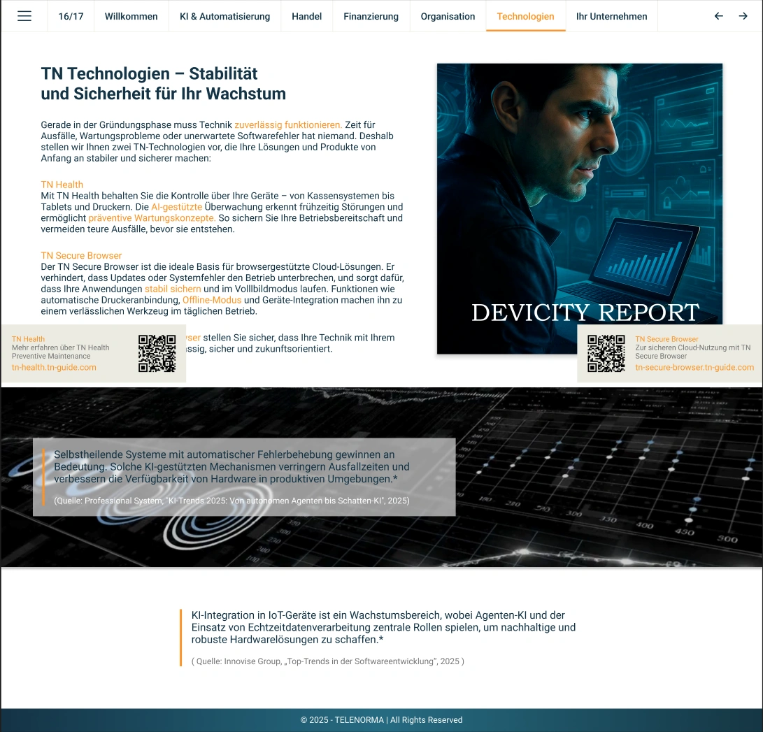 TN Technologien – Stabilitätund Sicherheit für Ihr Wachstum
