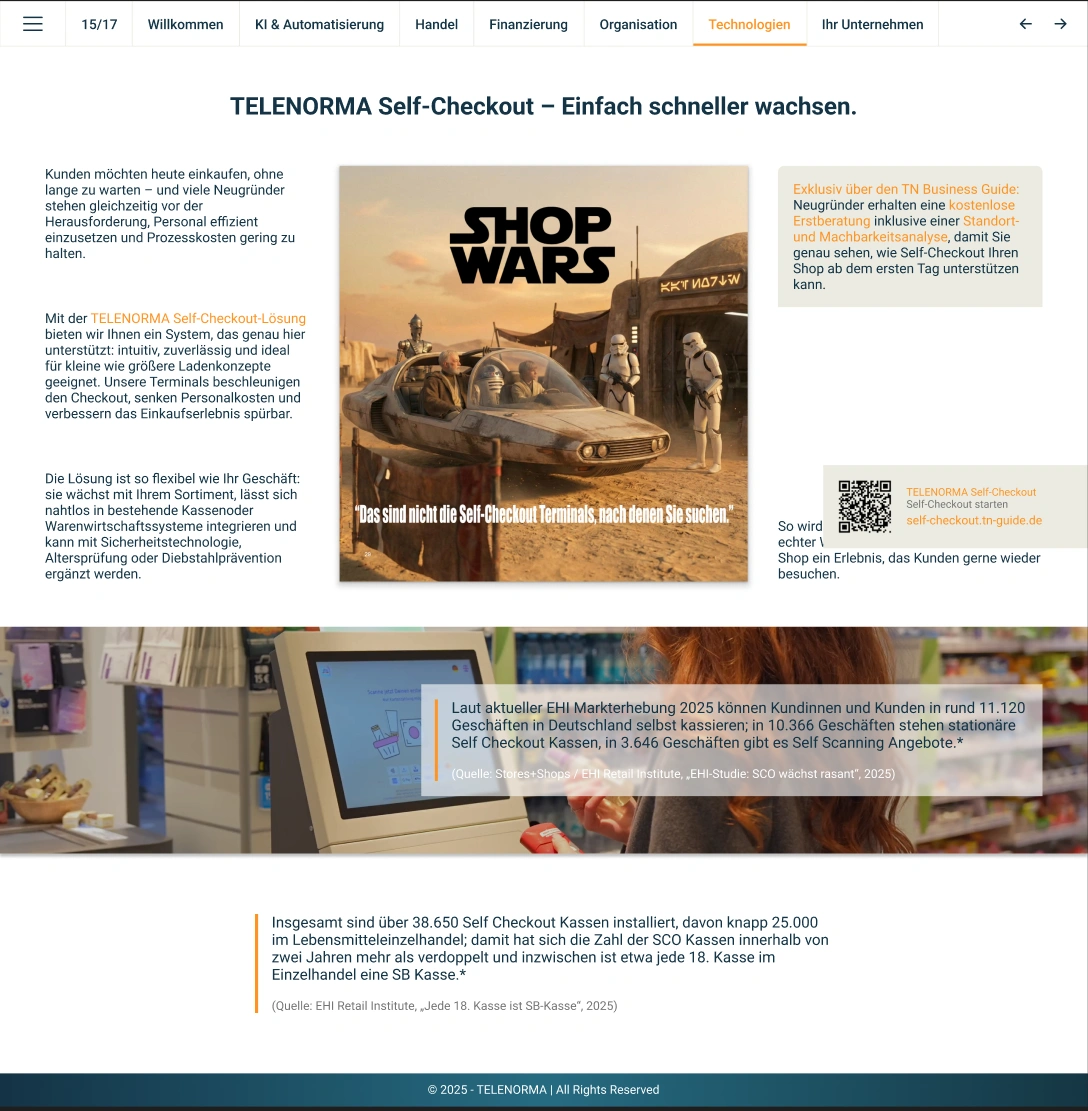 TELENORMA Self-Checkout – Einfach schneller wachsen.