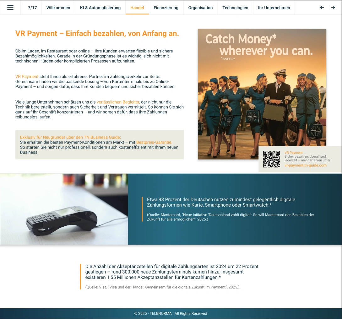 VR Payment – Einfach bezahlen, von Anfang an.